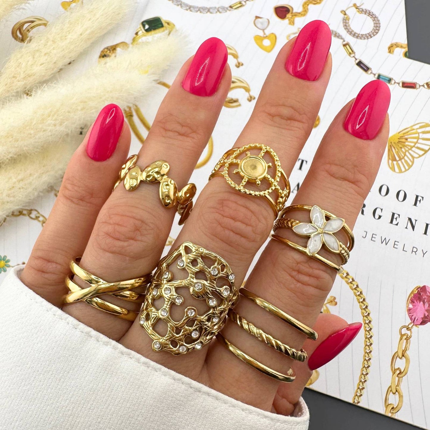 Layered Opening Gold Ring