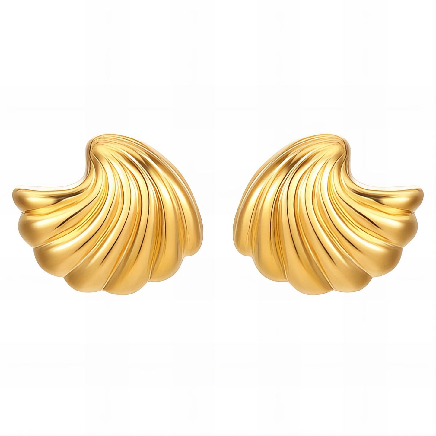 Golden Wings Stud Earrings