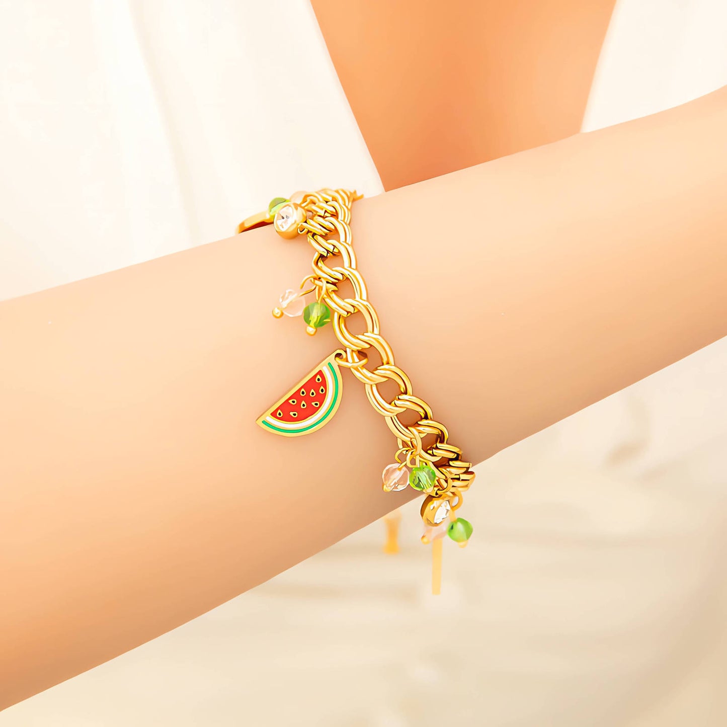 Watermelon Charm Bracelet