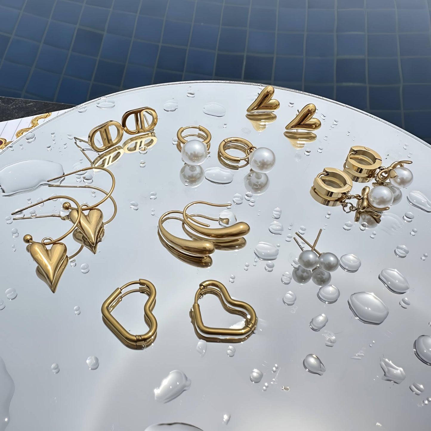 Heart Shapped Hoop Earrings