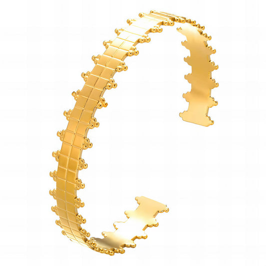 Wave-Edged Modern Bracelet