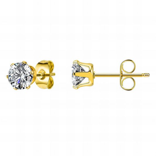 Solitaire Stud Earrings