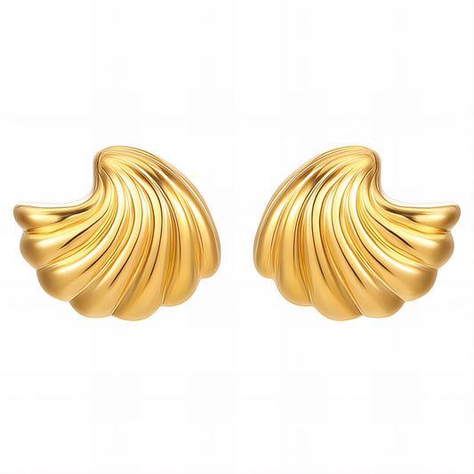 Golden Wings Stud Earrings