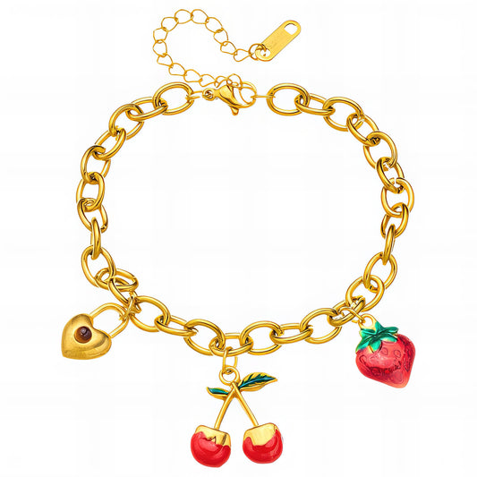 Cherry Charm Bracelet