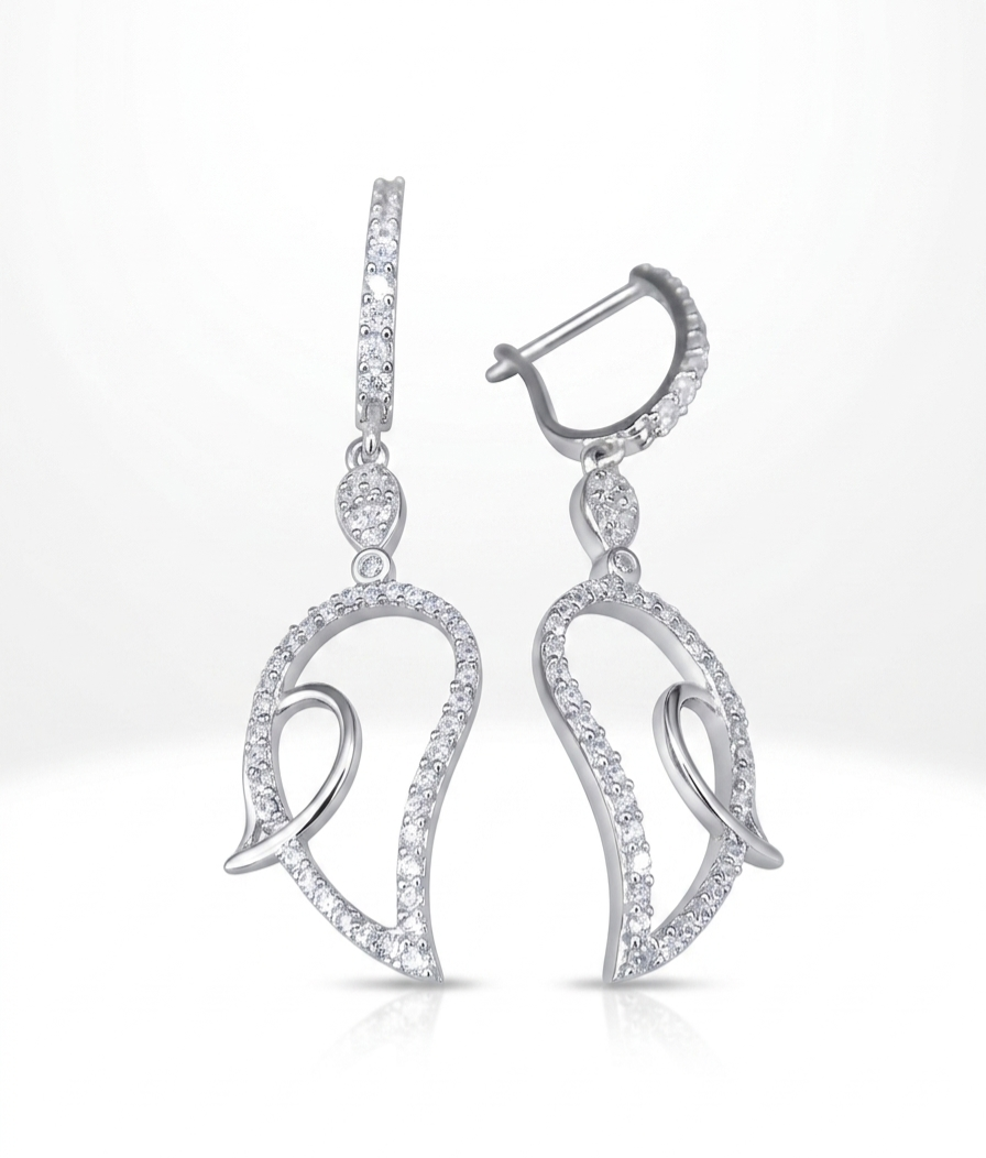 PryORA World Teardrop Dangle Earrings | 925 Sterling Silver | Made in India