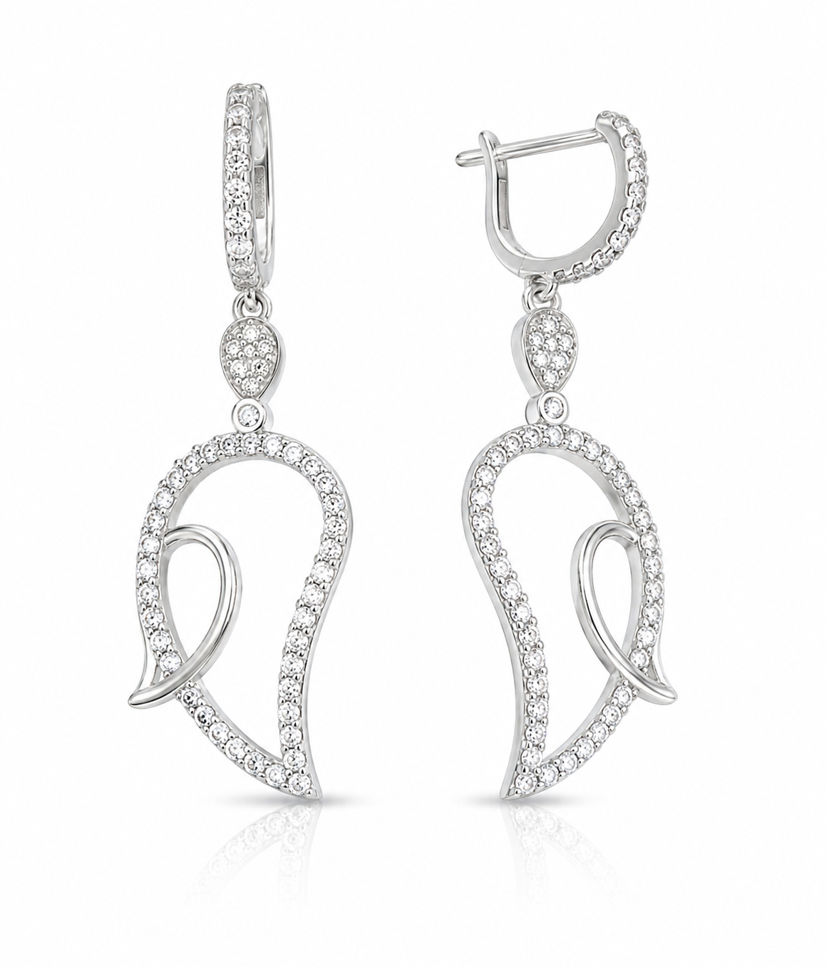 PryORA World Teardrop Dangle Earrings | 925 Sterling Silver | Made in India